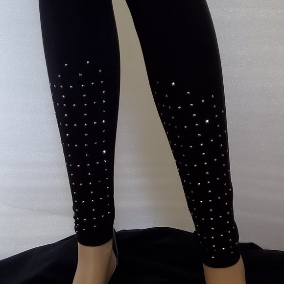 NWT Vocal Womens Leggings with Studs/Bling - Picture 2 of 7